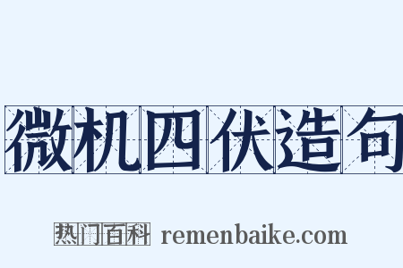 微机四伏造句是什么意思的图片